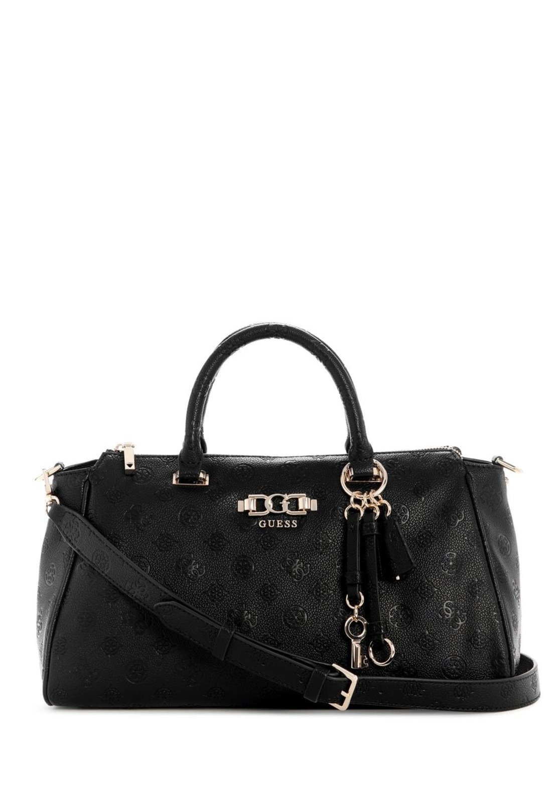 Bolsa Guess Anise Large Box Satchel Preto