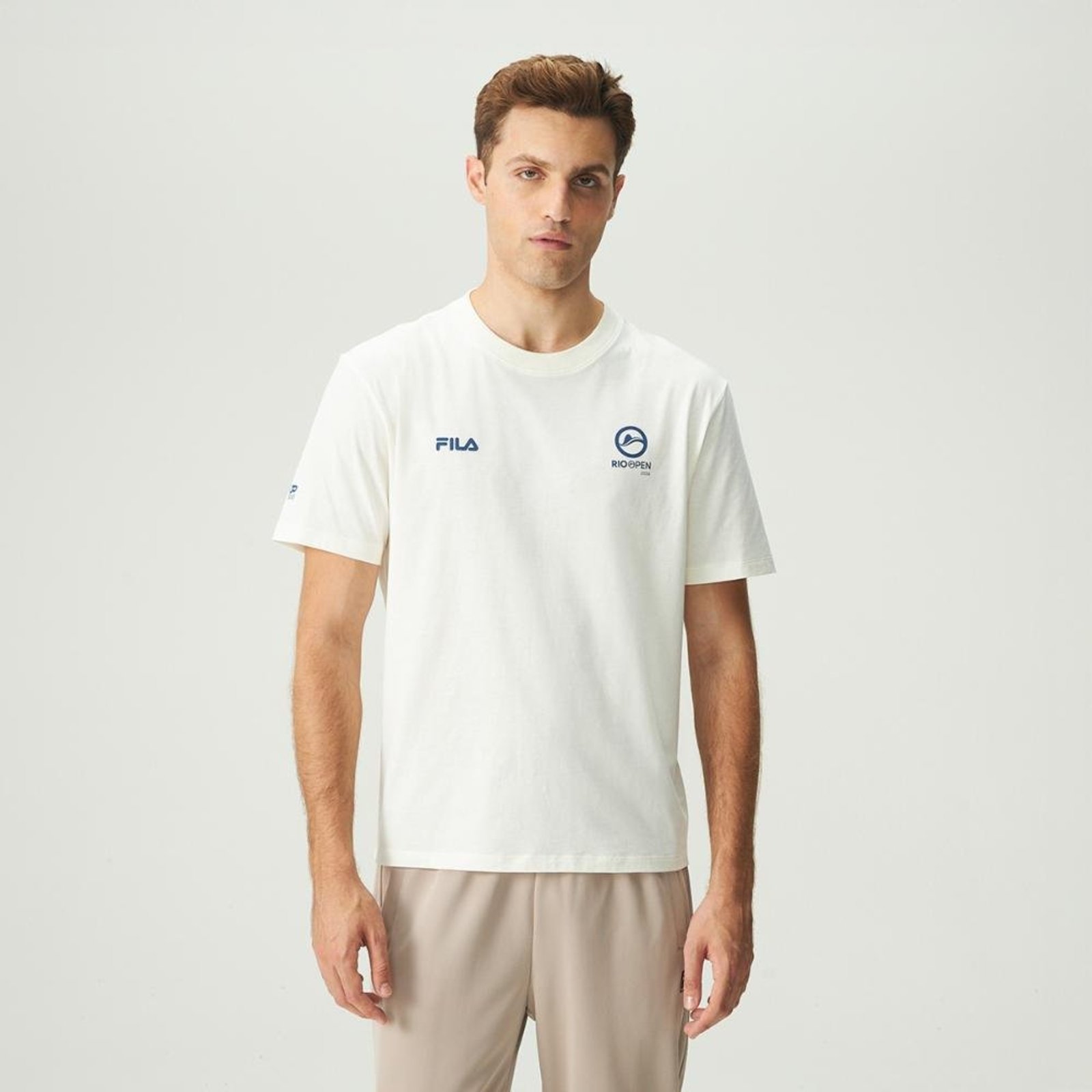 Camiseta Fila Comfort Selo Rio Open 26 Masculina Incolor