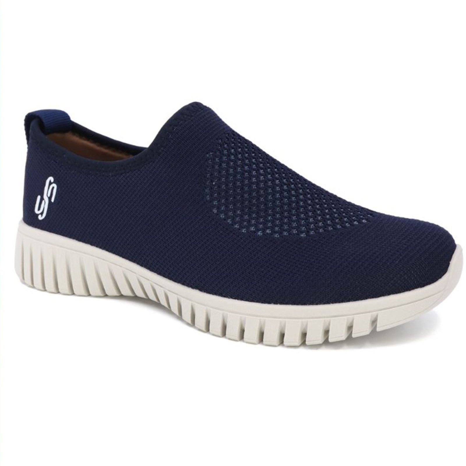 Tênis Feminino Usaflex Slip-on Conforto Tricot AE2208 New Blue – Perola