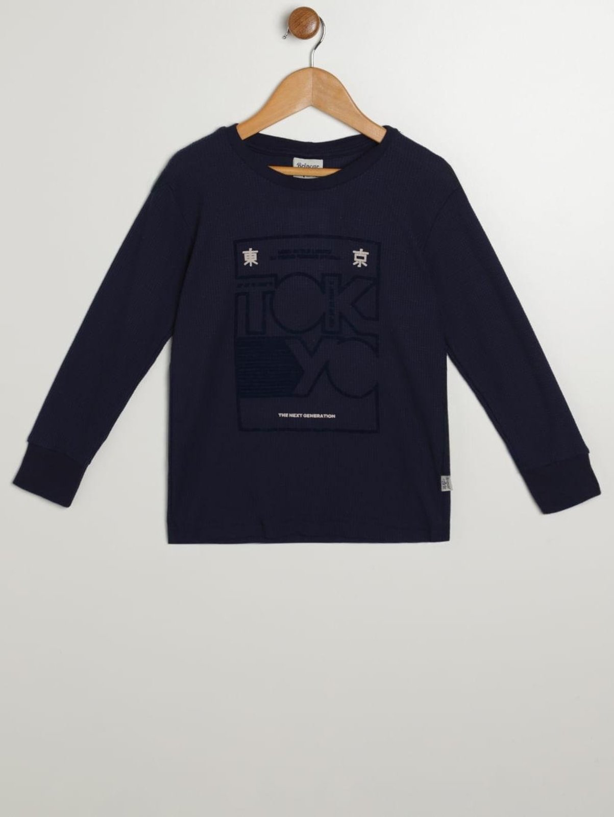Infantil - Camiseta Manga Longa Para Menino - MARINHO