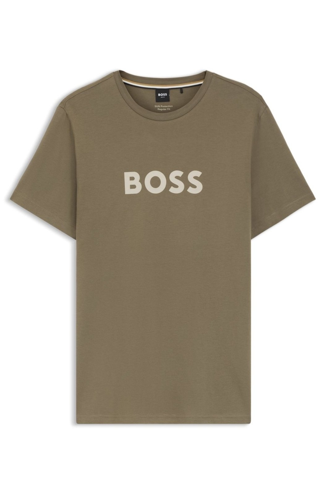 Camiseta De Praia De Algodão Com Logo