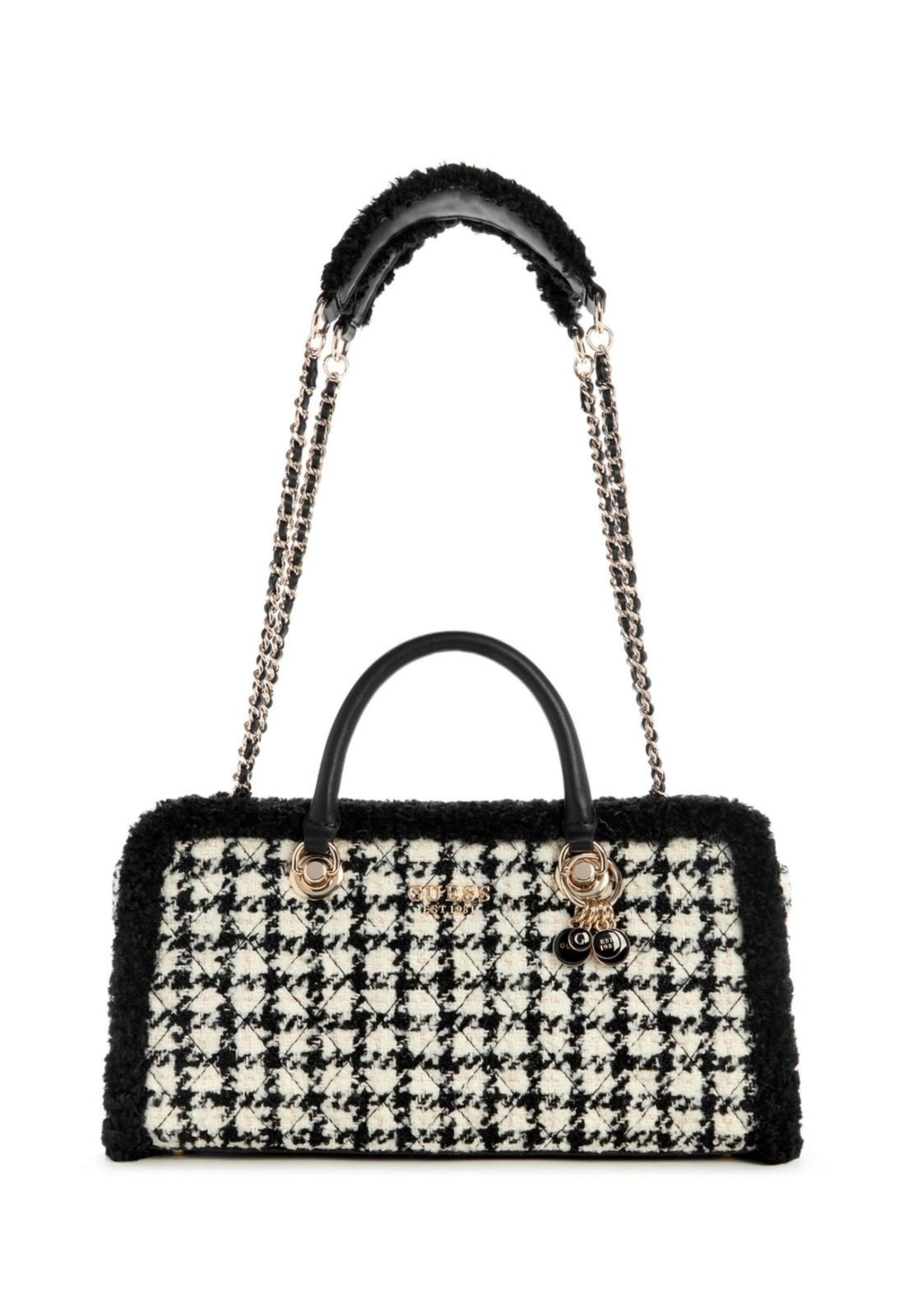 Bolsa Guess Cristi Shoulder Satchel Preto