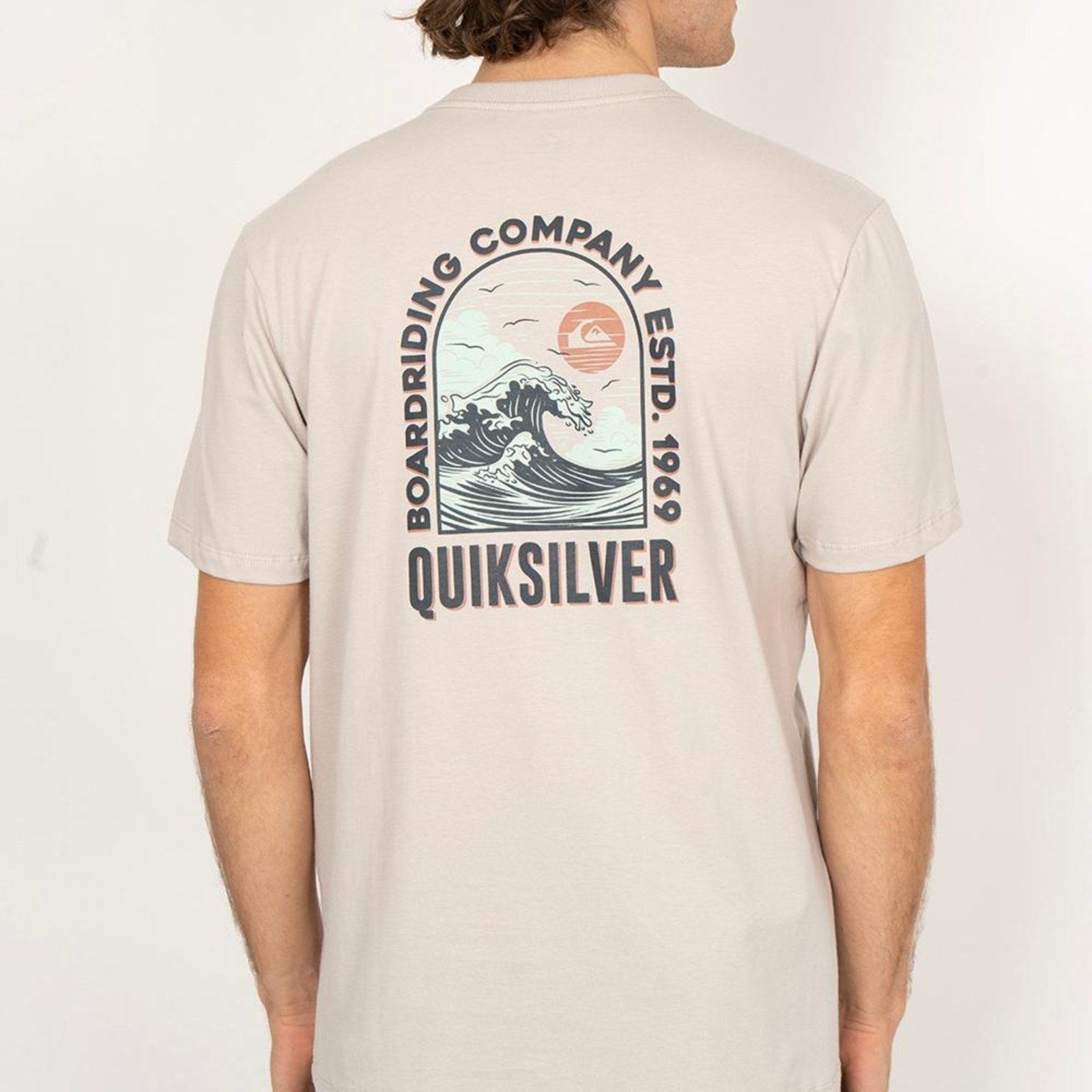 Camiseta Quiksilver Kanagawa SM26 Masculina Bege