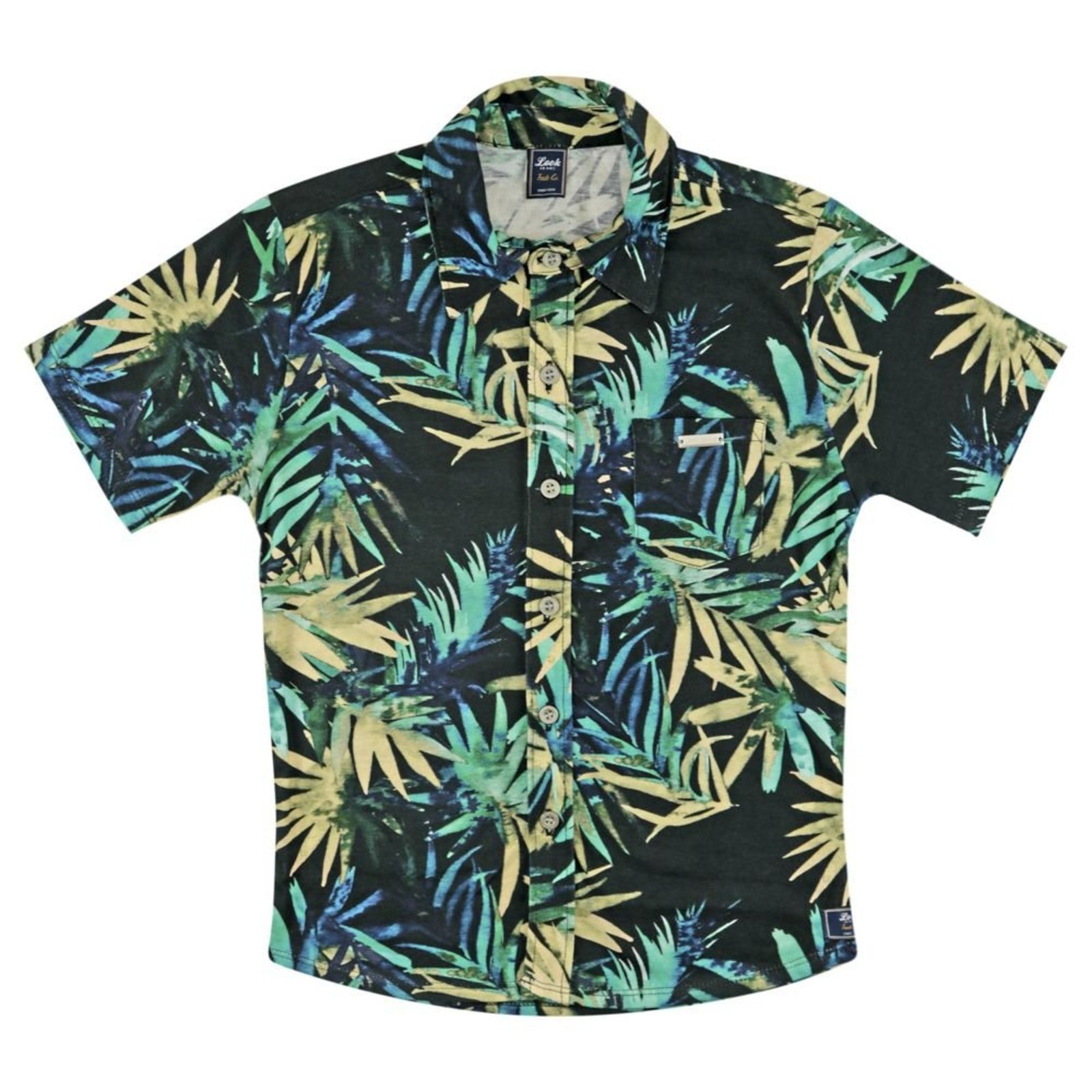 Infantil - Camisa Look Jeans Folhagem
