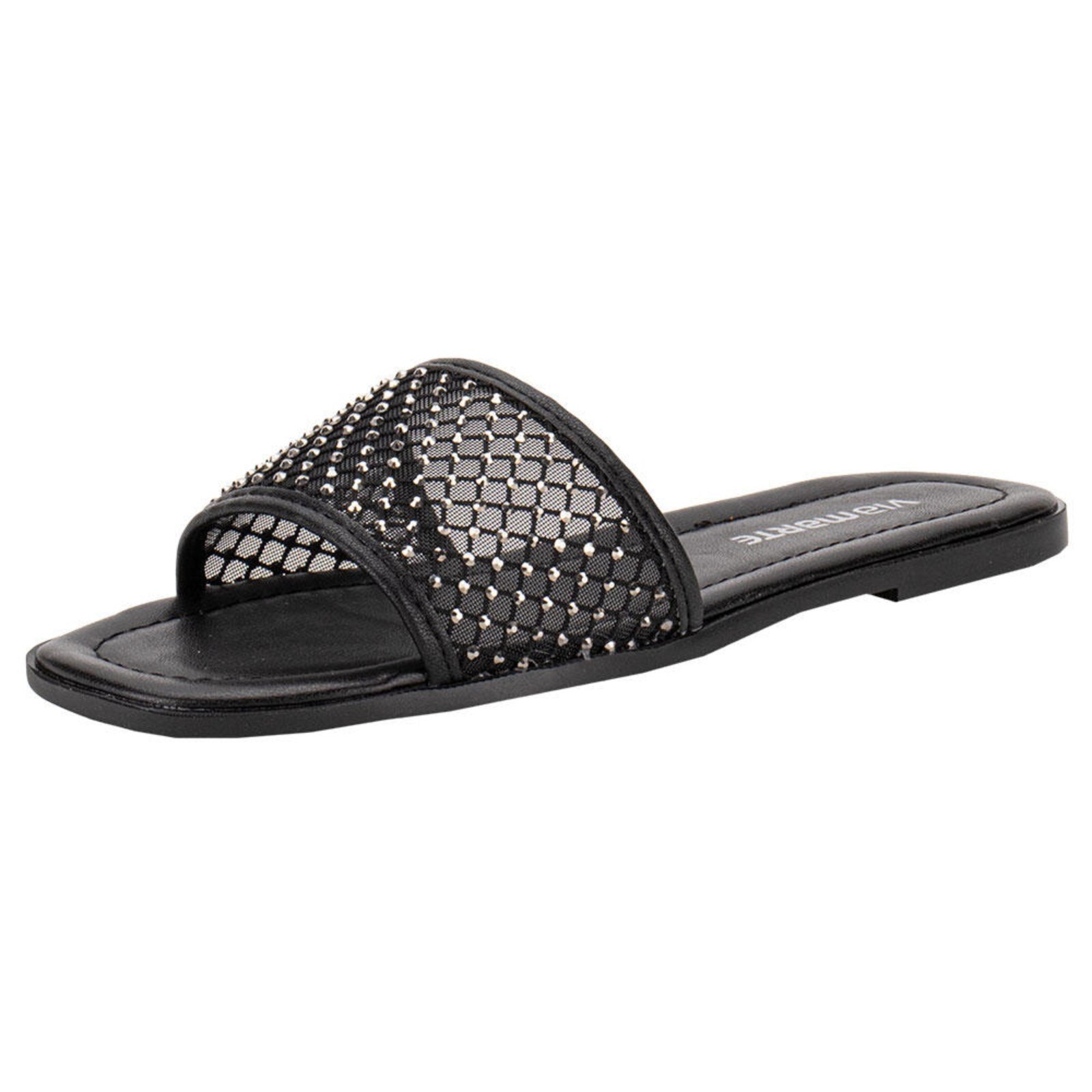 Tamanco Feminino Flat Via Marte 184001 A5831841 Preto