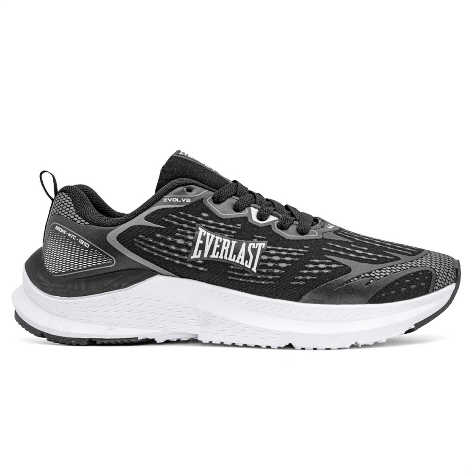 Tênis Everlast Evolve Unissex Preto Branco