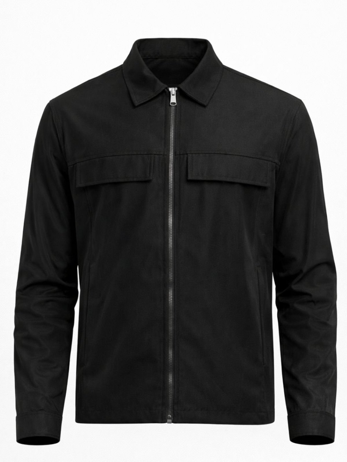 Jaqueta Masculina Casual com Zíper e Bolsos Frontais - 51058