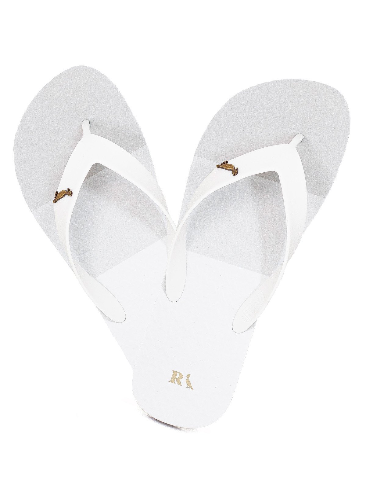 Kit 2 Chinelos Reserva Go Trancoso Casual Borracha Confortável Branco+Branco