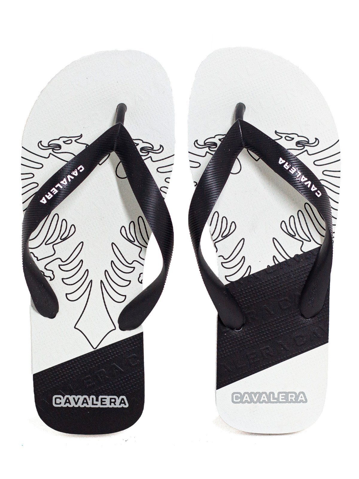 Chinelo Masculino Cavalera Duo Color Borracha Macia Confortável Branco