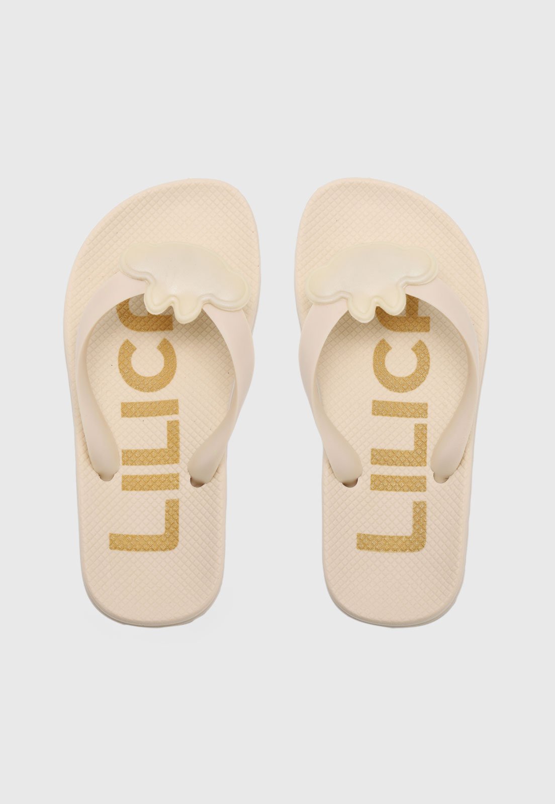 Infantil - Chinelo Lilica Ripilica Aplicação Personagem Bege