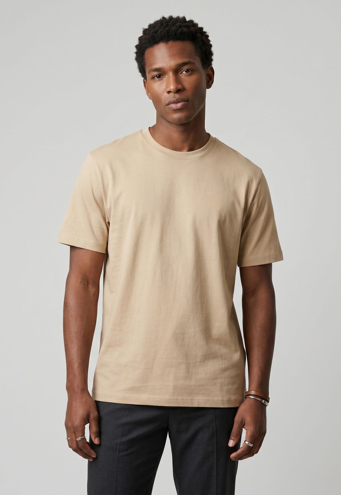 Camiseta Masculina Fila Comfort Classic Bege