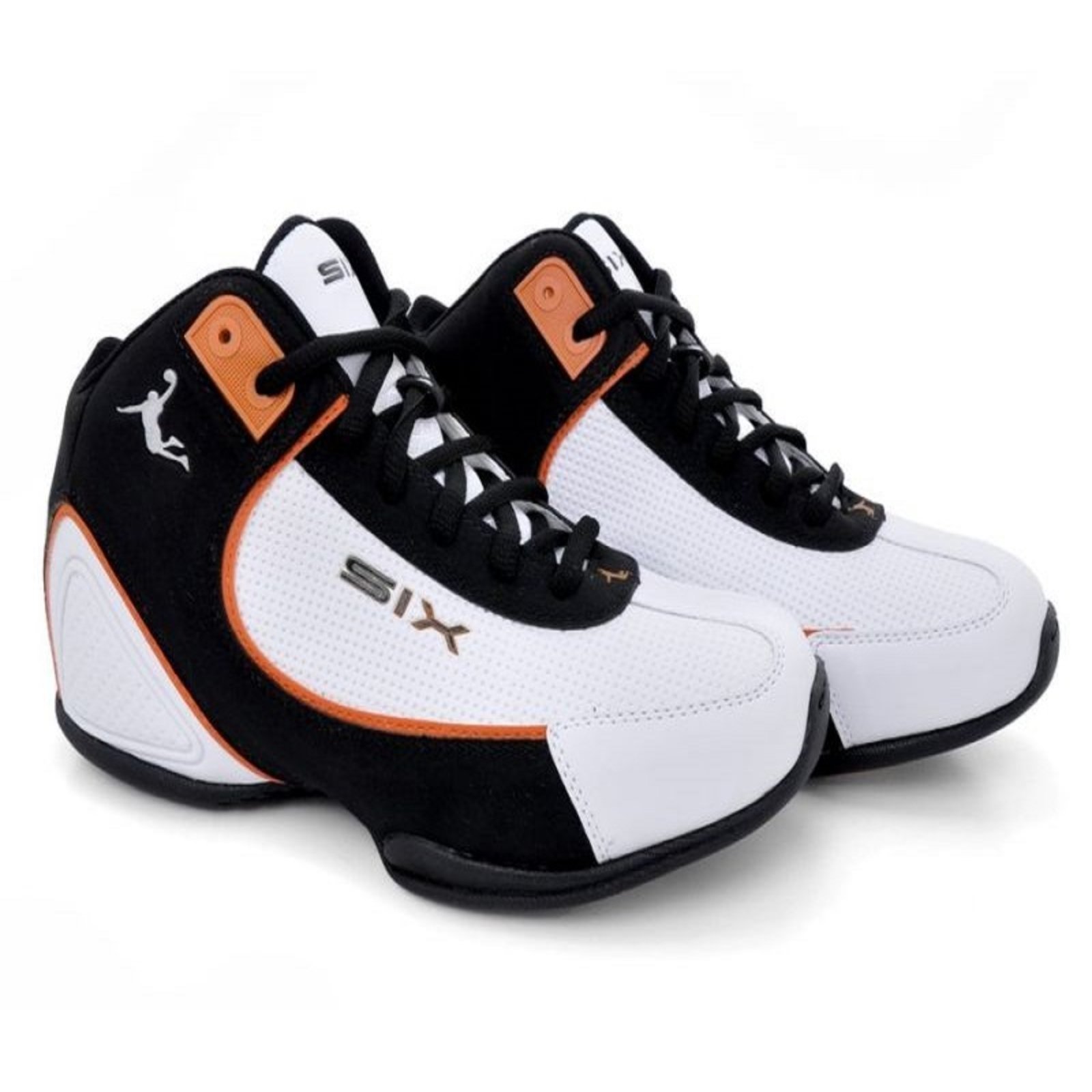 Vista 3 Tênis Basquete Masculino Charge Six Street branco/preto Six Street branco/preto