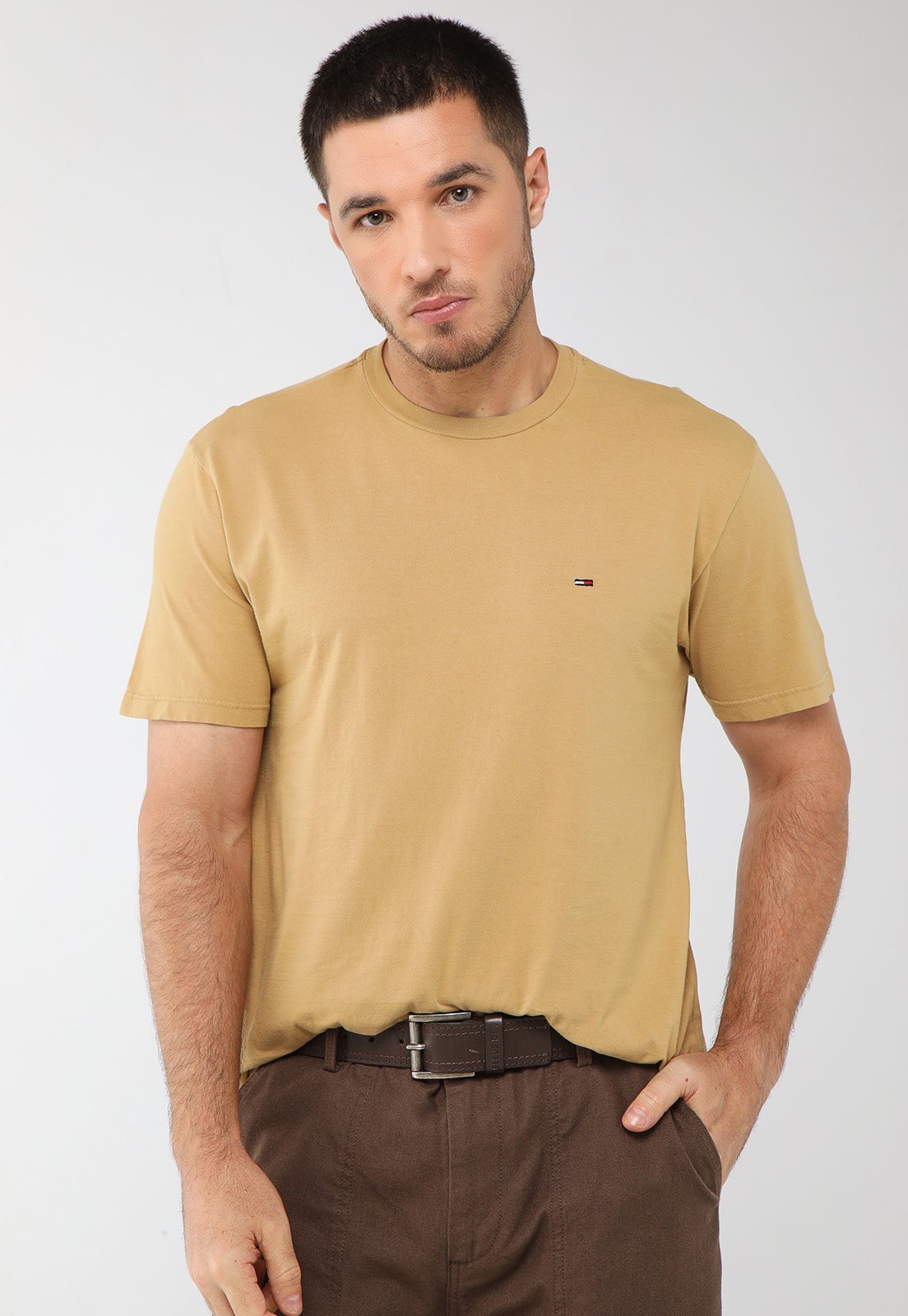 Vista 2 Camiseta Masculina Tommy Jeans TJM AB Jersey Tee azul Tommy Jeans azul