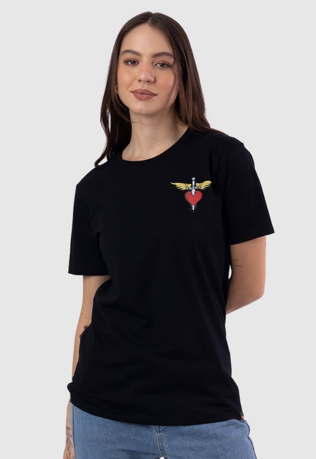 Camiseta Piticas Bon Jovi New jersey Preto