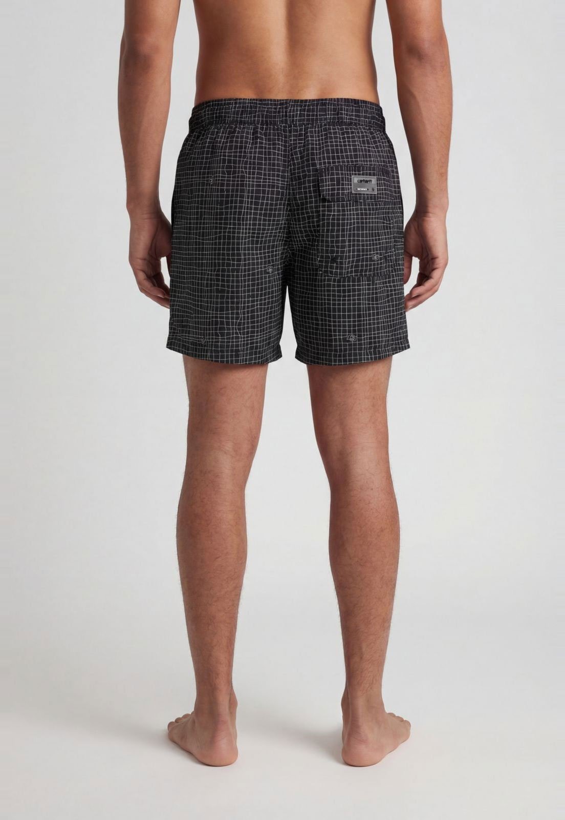 Vista 3 Bermuda Masculina Colcci Estampa Xadrez Preta preto Colcci preto