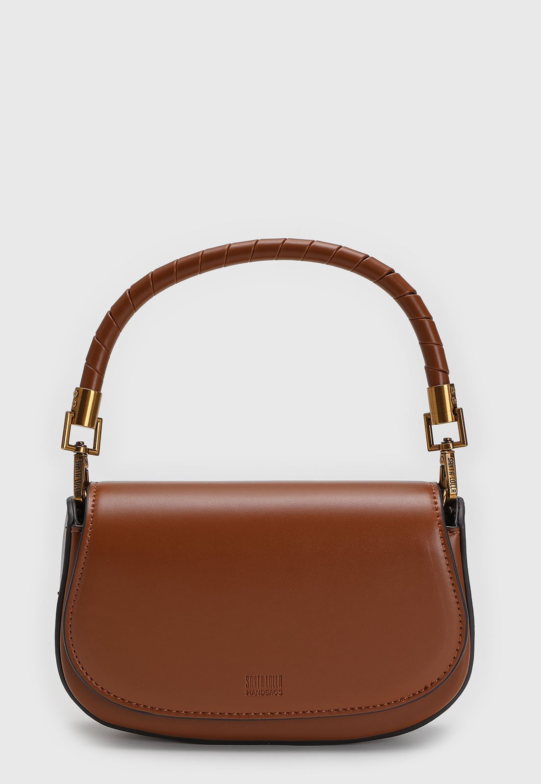 Bolsa Transversal Santa Lolla Alça dupla Caramelo