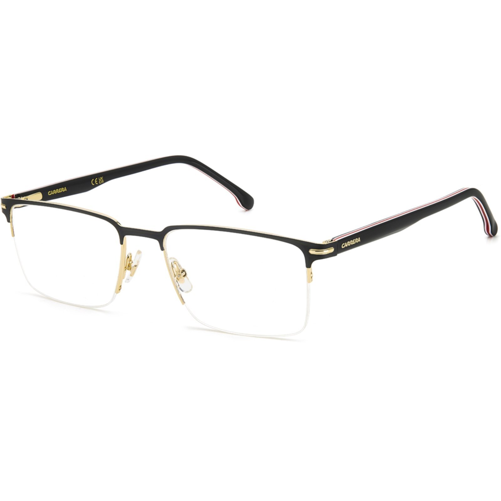 Vista 2 Armação Carrera 325 I46 5619 Masculino preto Carrera preto