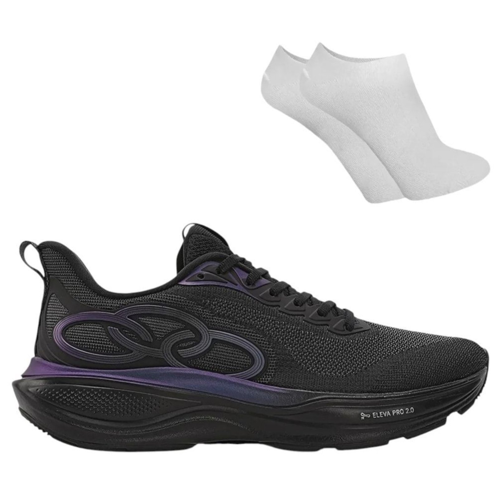 Kit Tênis Olympikus Pride 4 Masculino + Par de Meia – Preto – olympikus