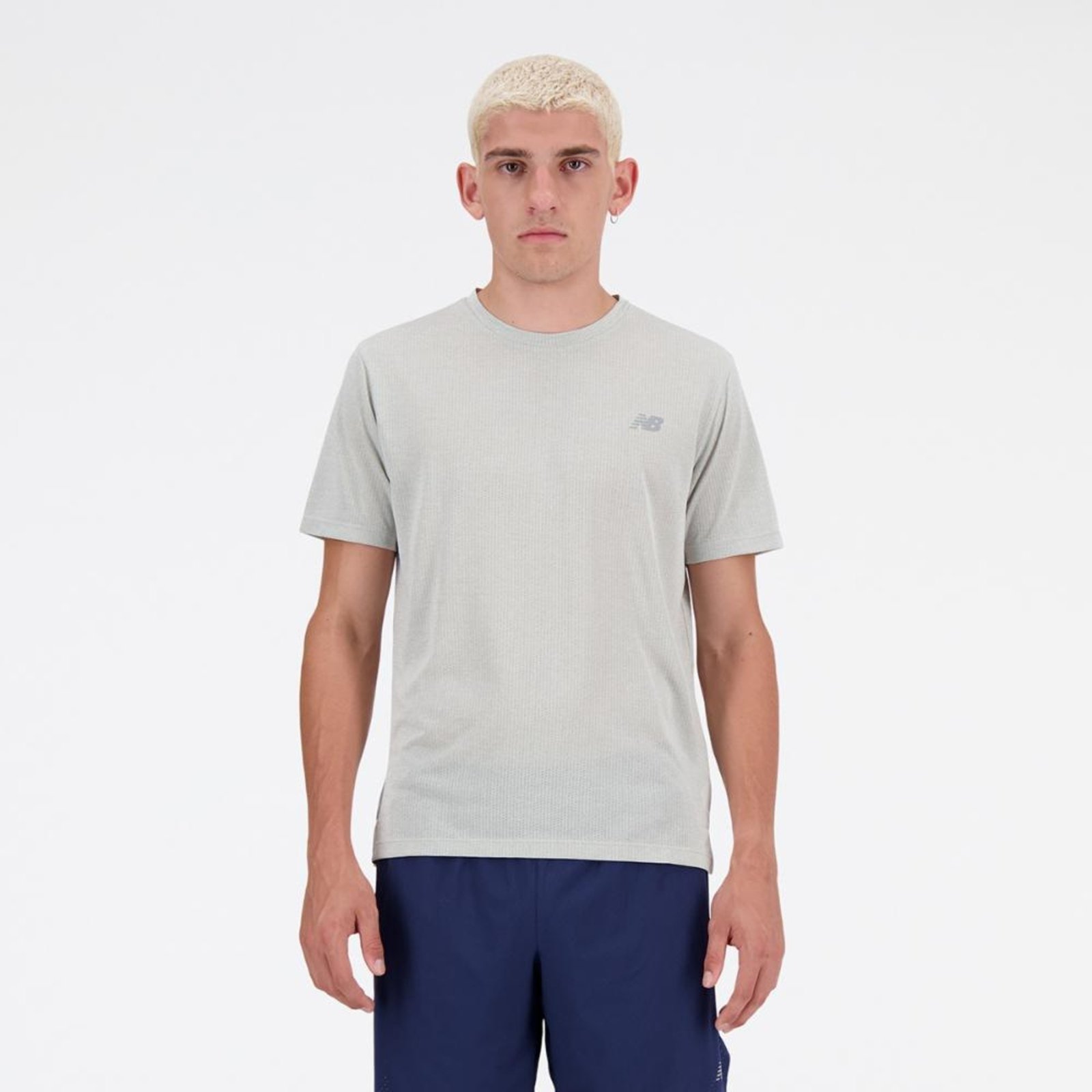 Vista 2 Camiseta New Balance Atlhetics Run Masculina incolor incolor