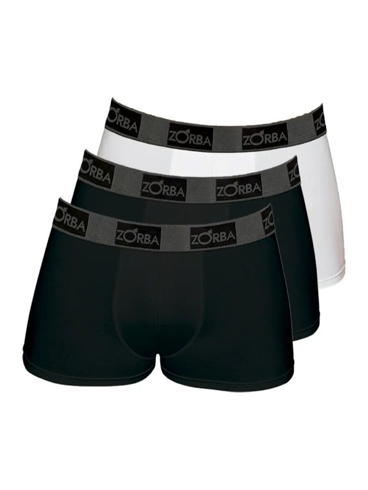 Kit com 3 Cuecas Boxer Zorba 717 Preto