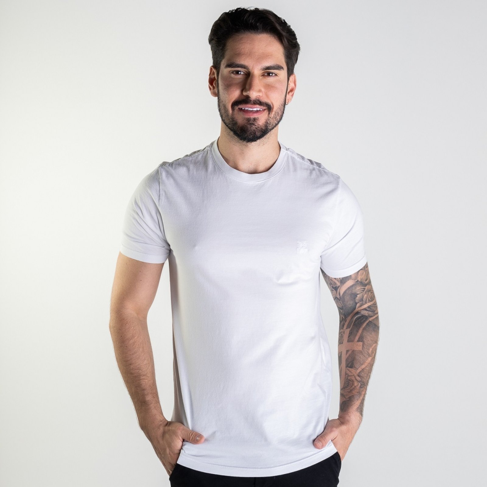 Camiseta John John Logo Branca