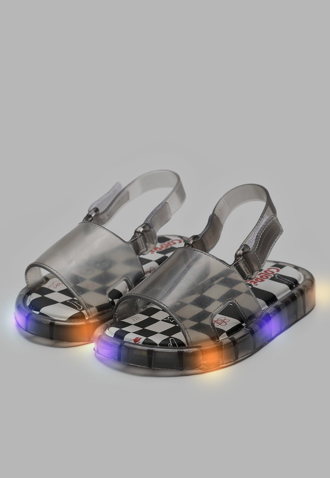 Infantil – Sandália Pimpolho Colorê Led Preta