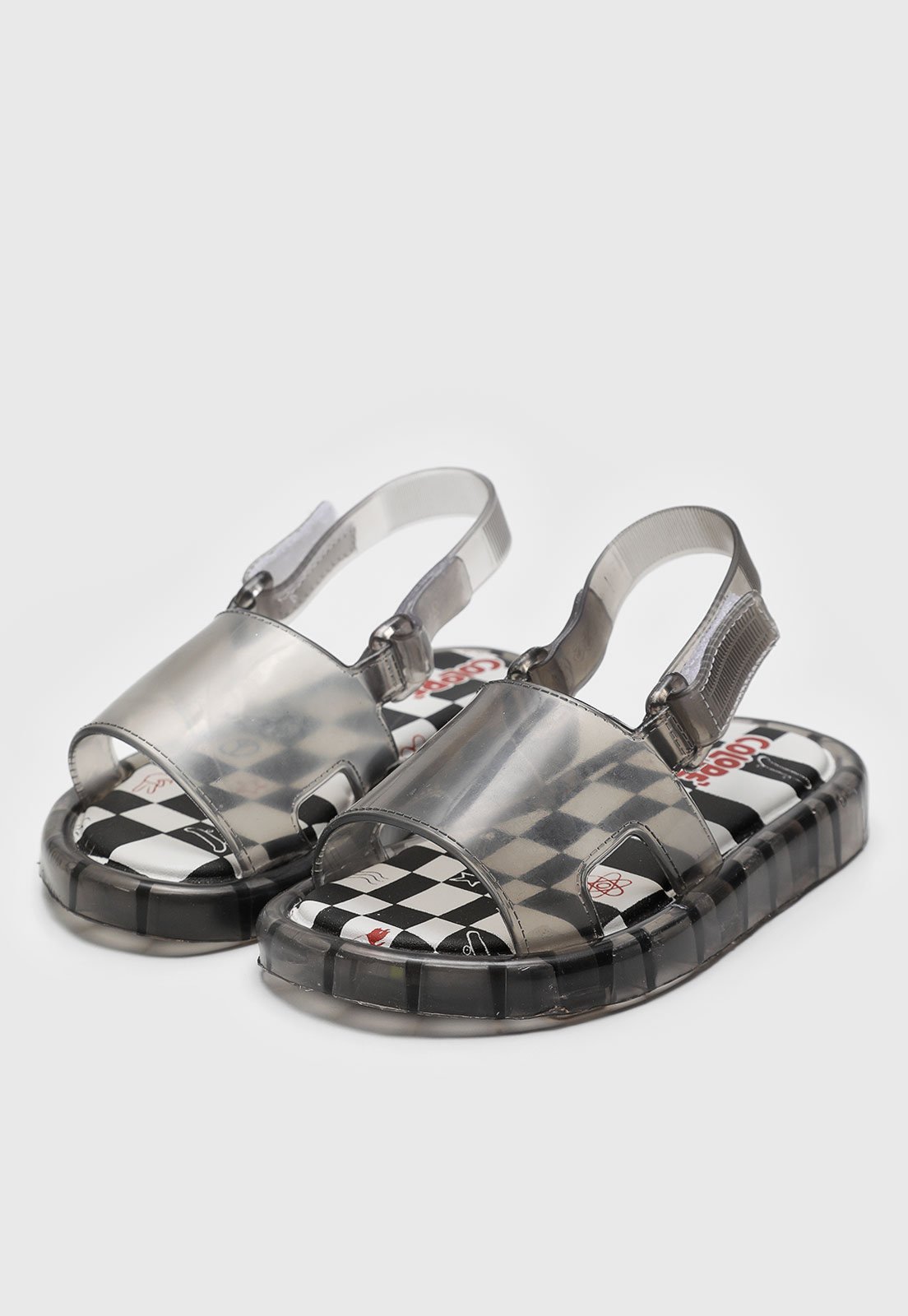 Vista 3 Infantil - Sandália Pimpolho Colorê Led Preta preto Pimpolho preto