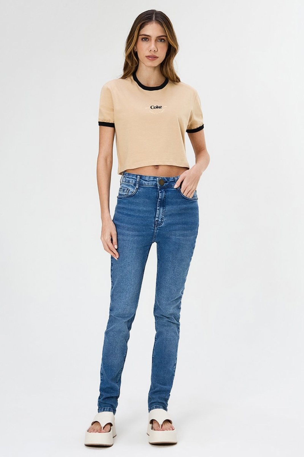 Calça Jeans Skinny London Coca-Cola