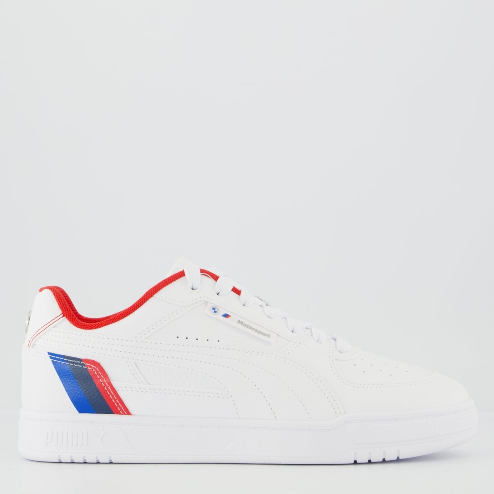 Tênis Puma BMW Mms Caven III Branco e Vermelho