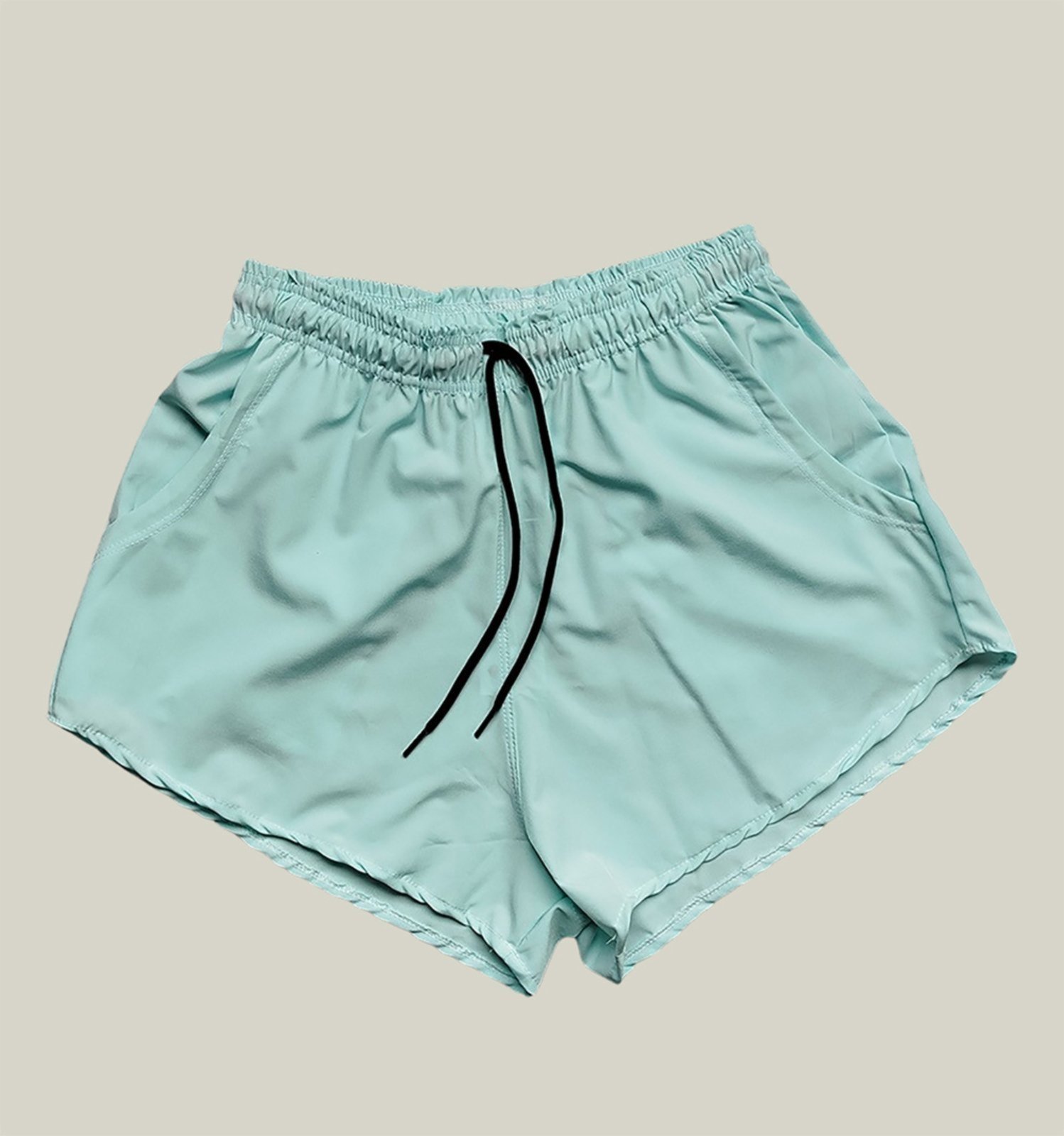 Shorts Praia Feminino Elastano Premium WSS Basic Verde Água