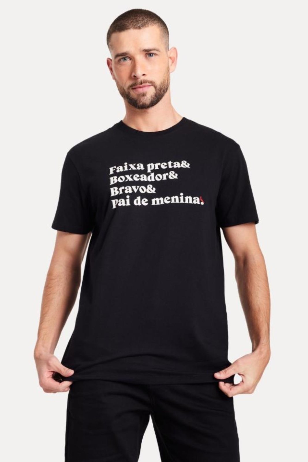 Camiseta Pai Faixa Preta Reserva Preto