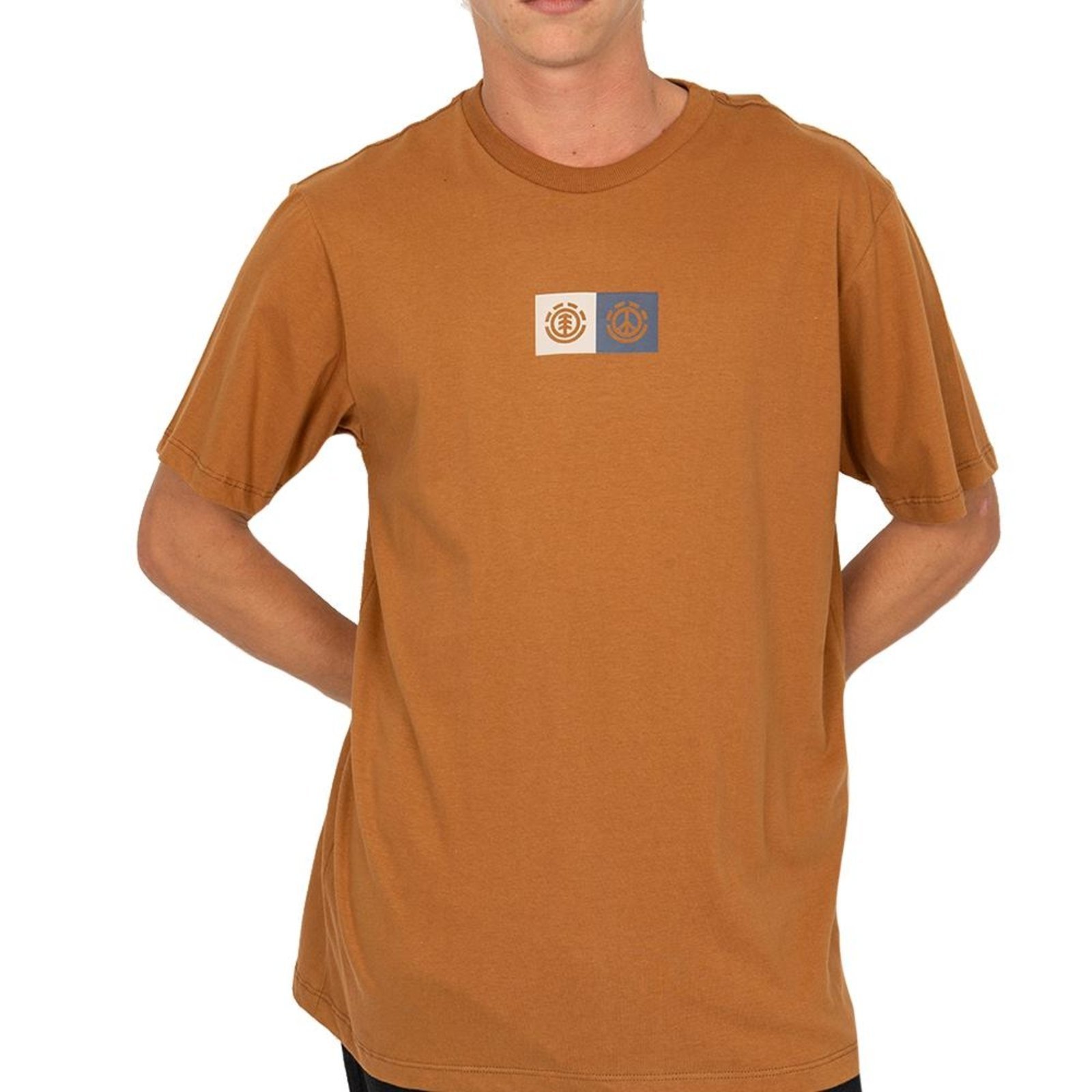 Camiseta Element Dual SM26 Masculina Caqui Escuro