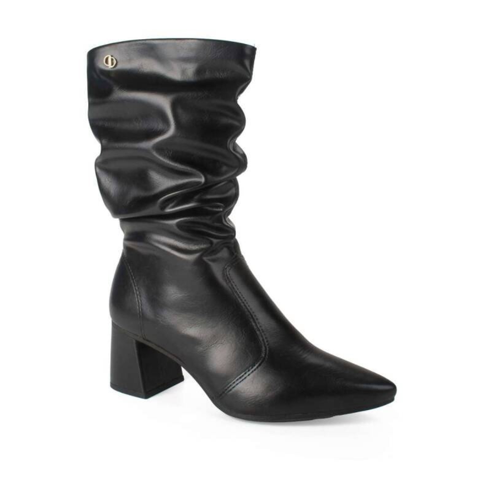 Bota Dakota Cano Longo Slouch - Feminina - Preto