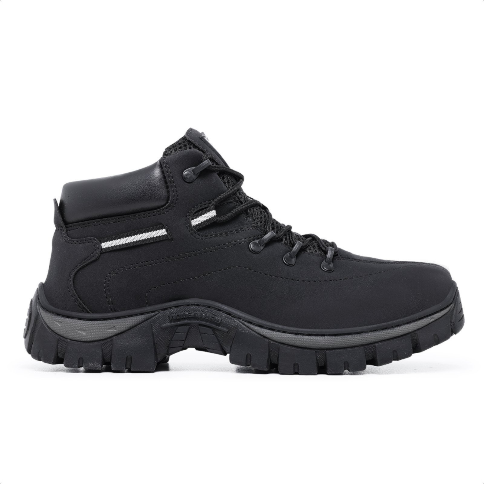 Bota Cano Curto Masculina Coturno Adventure Tratorado Schiareli 2170 Preto