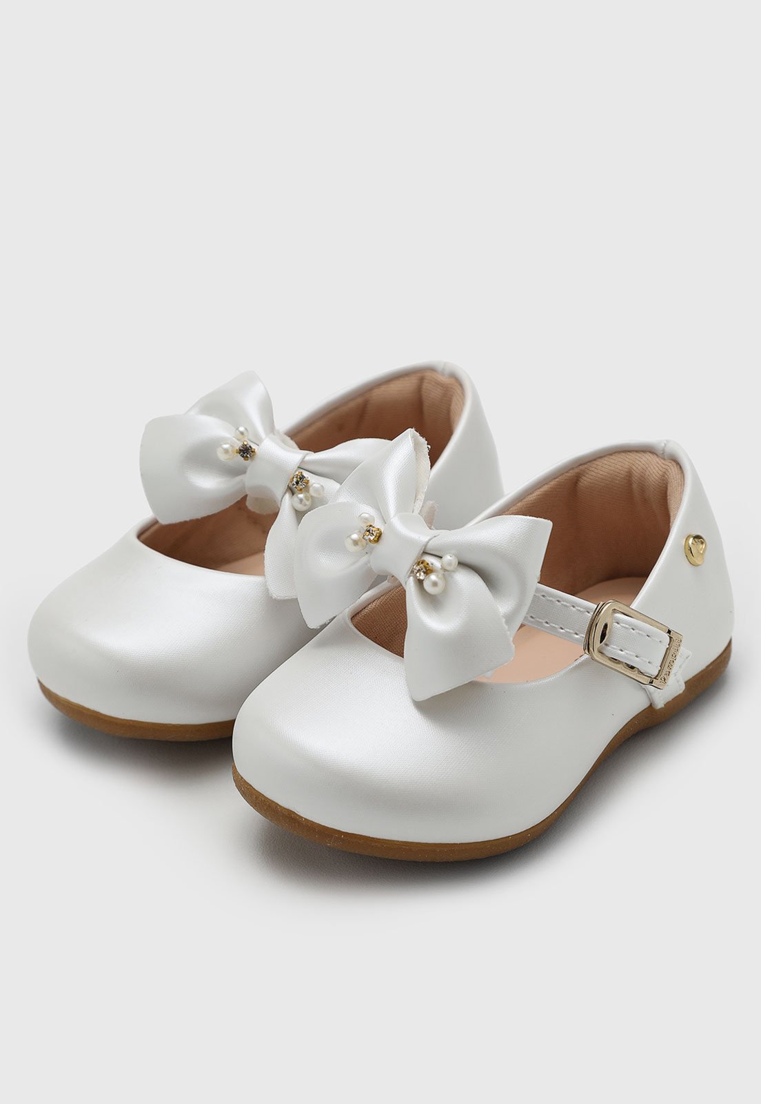 Infantil - Sapatilha Pampili Angel 4 Laço Branca