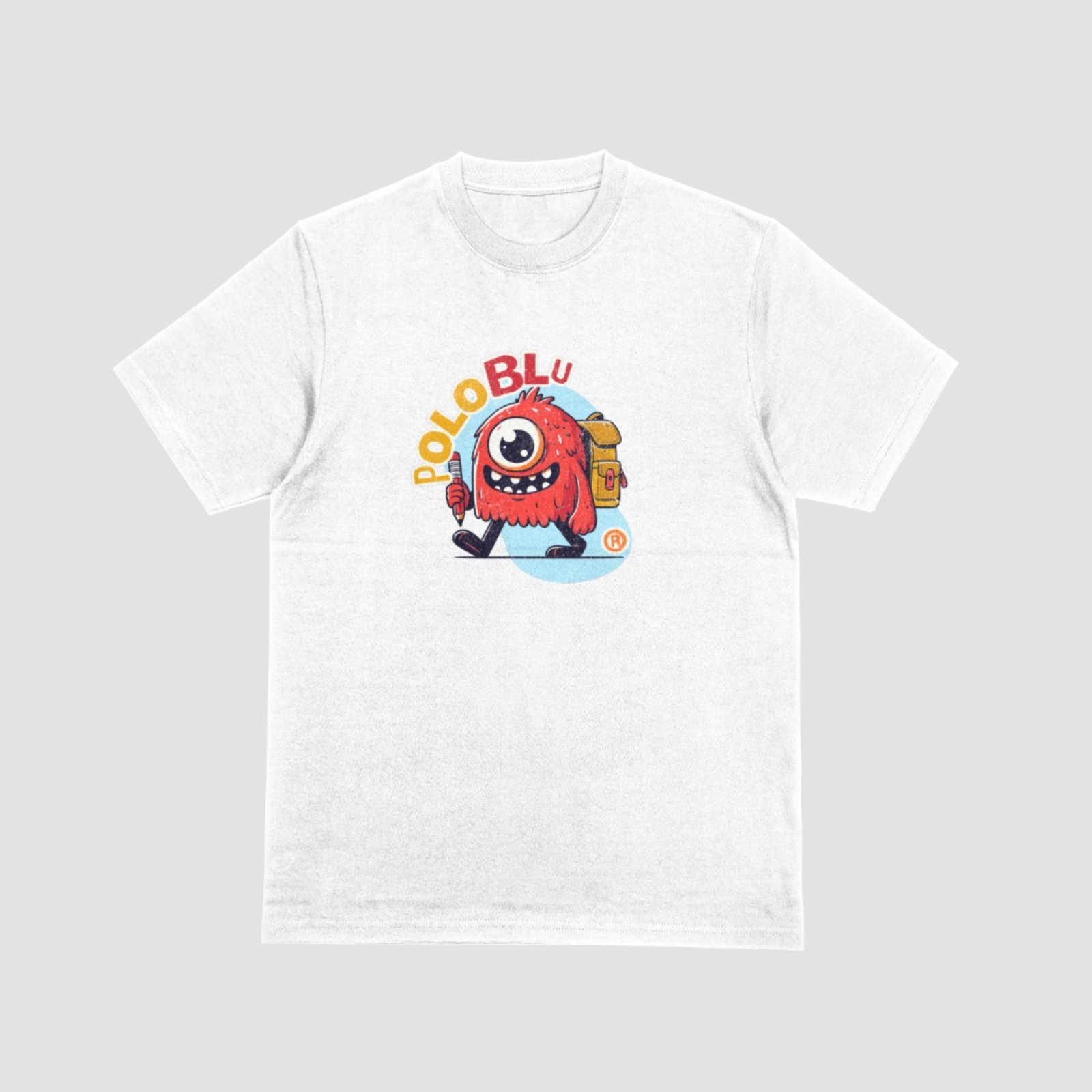Infantil – Camiseta Masculina Manga Curta Branca em Algodão Polo Blu do RN ao GG