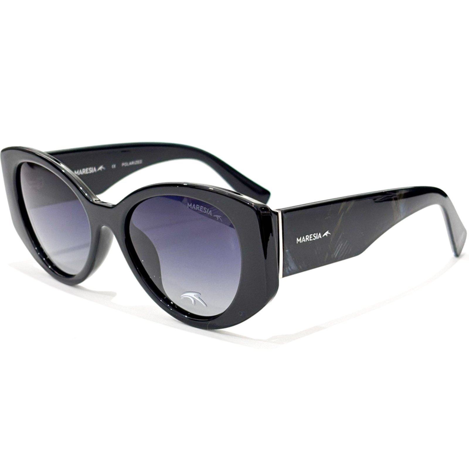 Vista 2 Óculos de Sol Maresia MRS001 C100 Polarizado Feminino preto preto