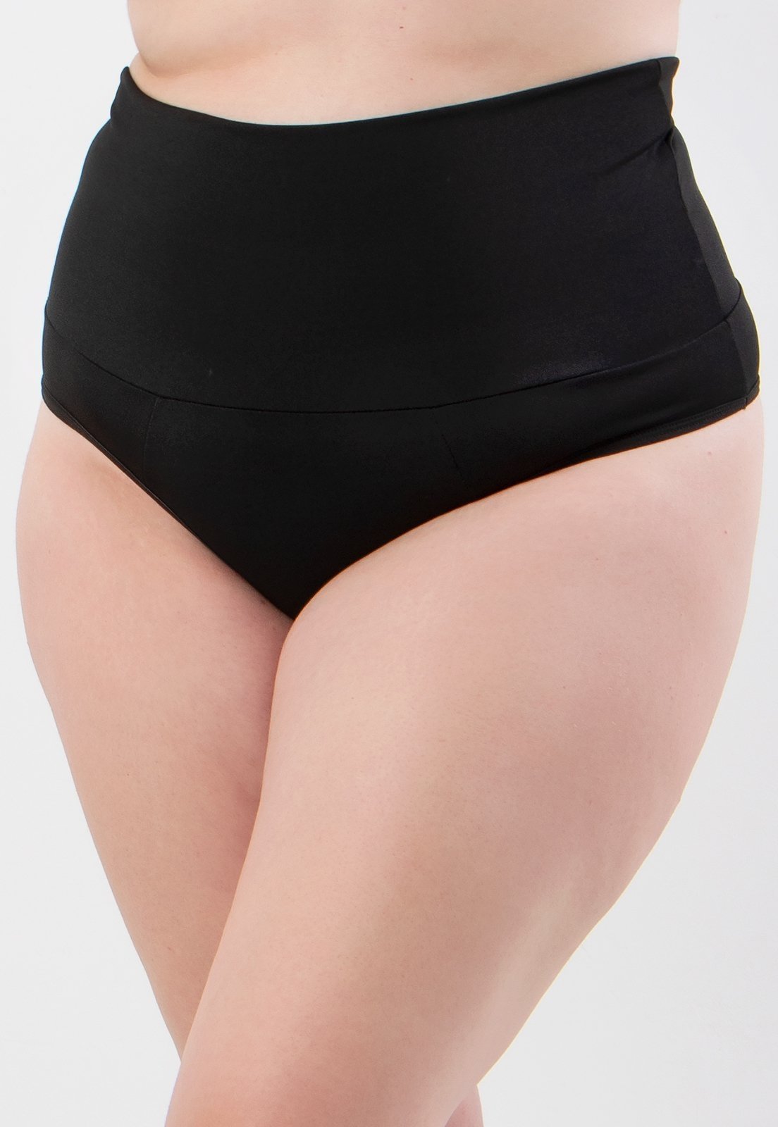 Calcinha Modeladora Diluxo Cintura Alta Cinta Lingerie Plus Size Compressão Preta