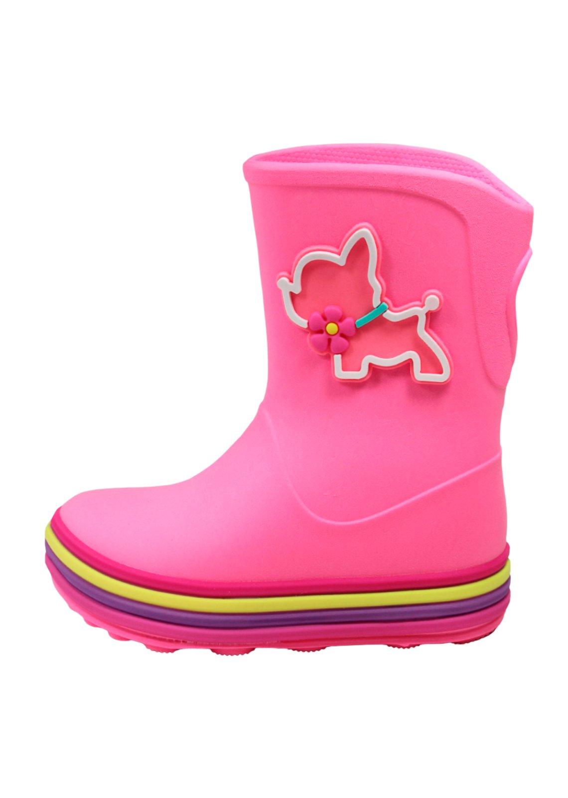 Infantil - Galocha Plugt Menina Cachorrinha Rosa Chiclete