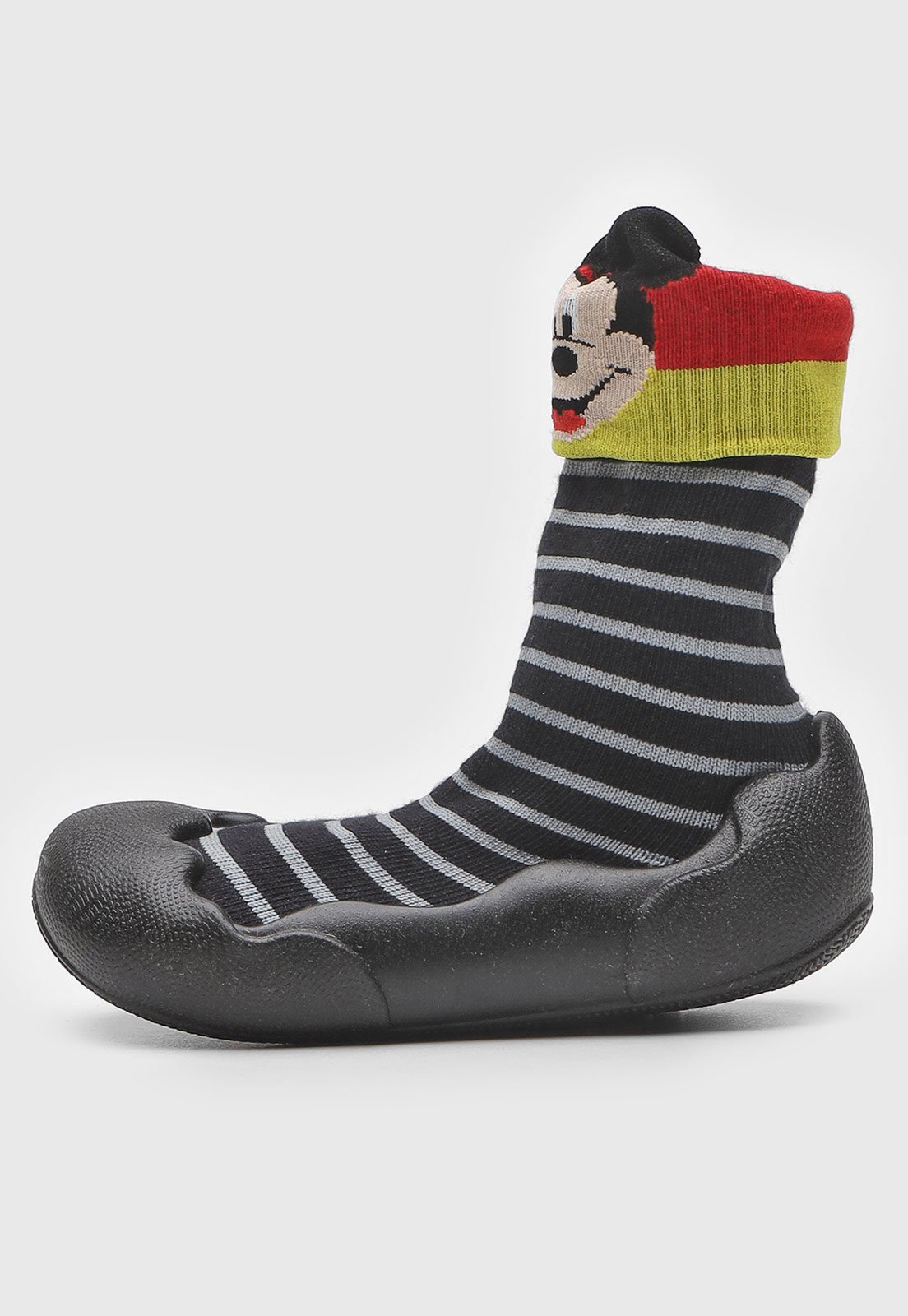 Vista 3 Infantil - Sapatilha Grendene Meia Disney Mickey Preta GRENDENE KIDS preto GRENDENE KIDS preto