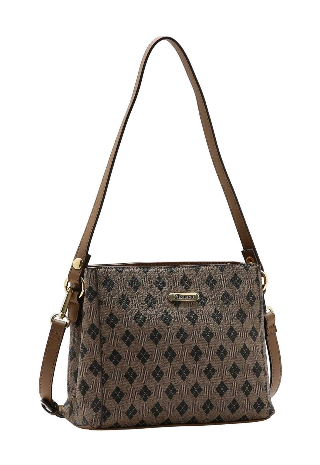 Bolsa Feminina Ombro Triângulo Chic 3485898 Café