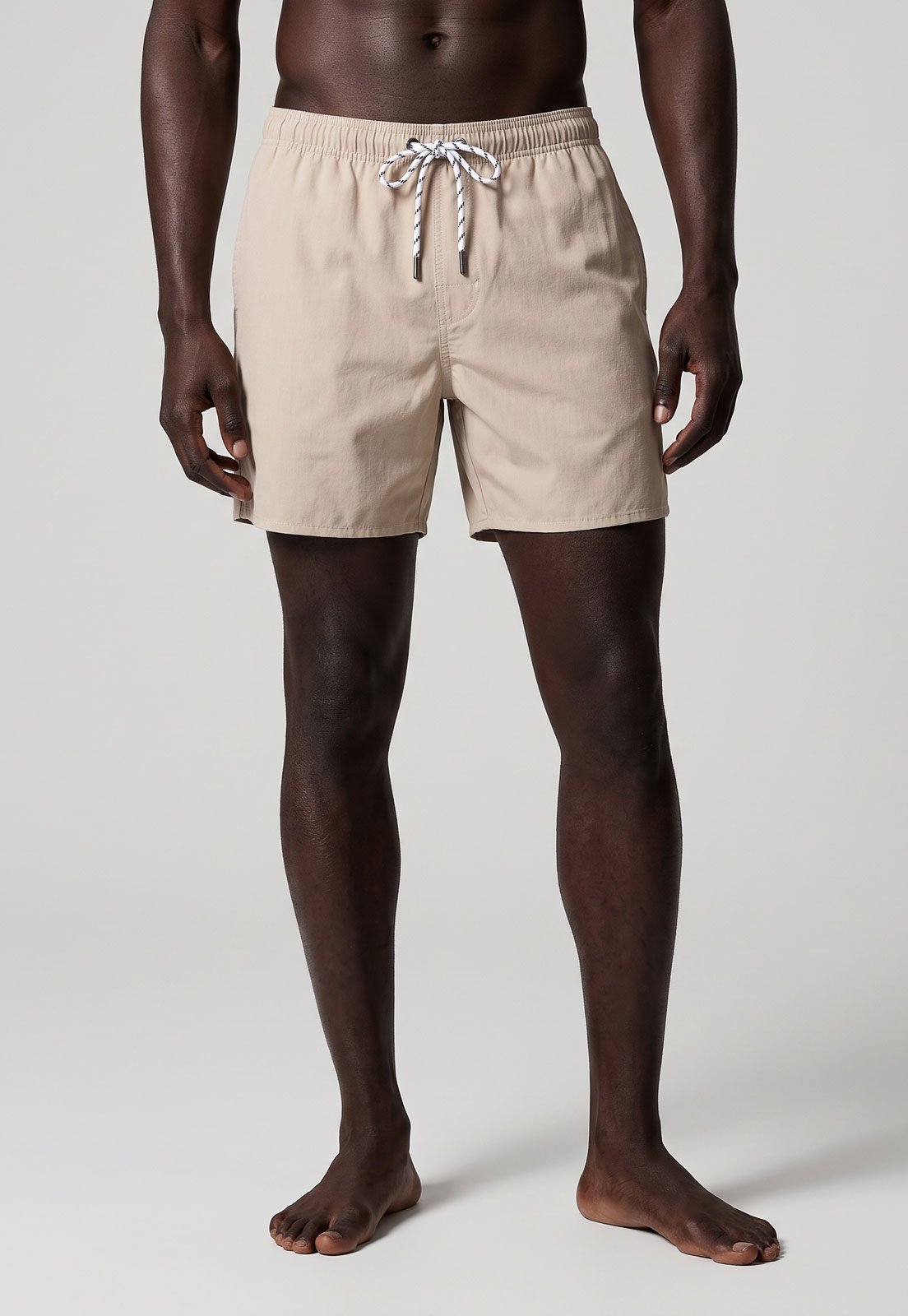 Shorts Masculino Aramis Cintura Média Bege