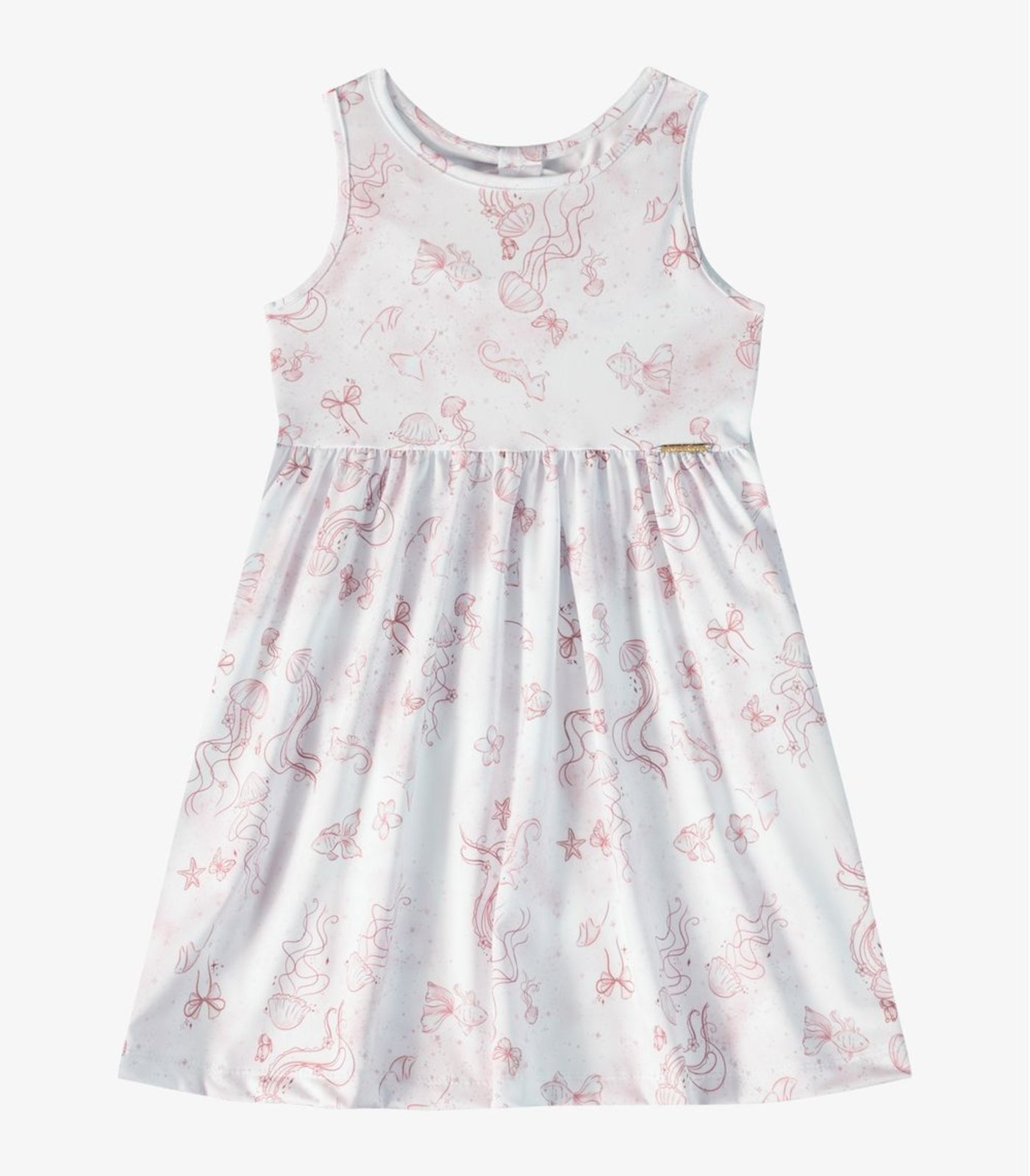 Infantil - Vestido Verão Menina Com Strass Rovi Rosa