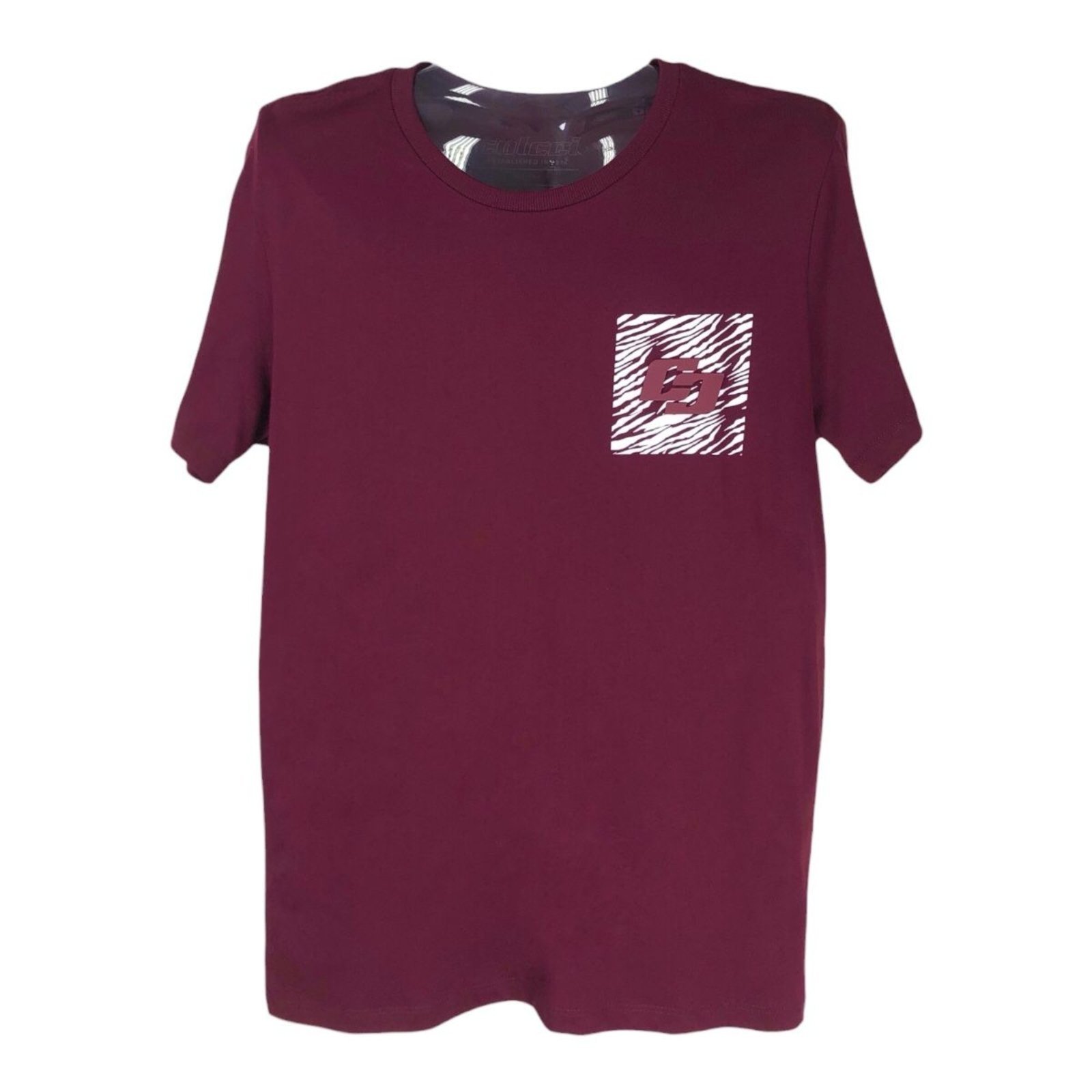 Vista 2 Camiseta Com Detalhe Estampado Colcci Bordo Colcci bordô