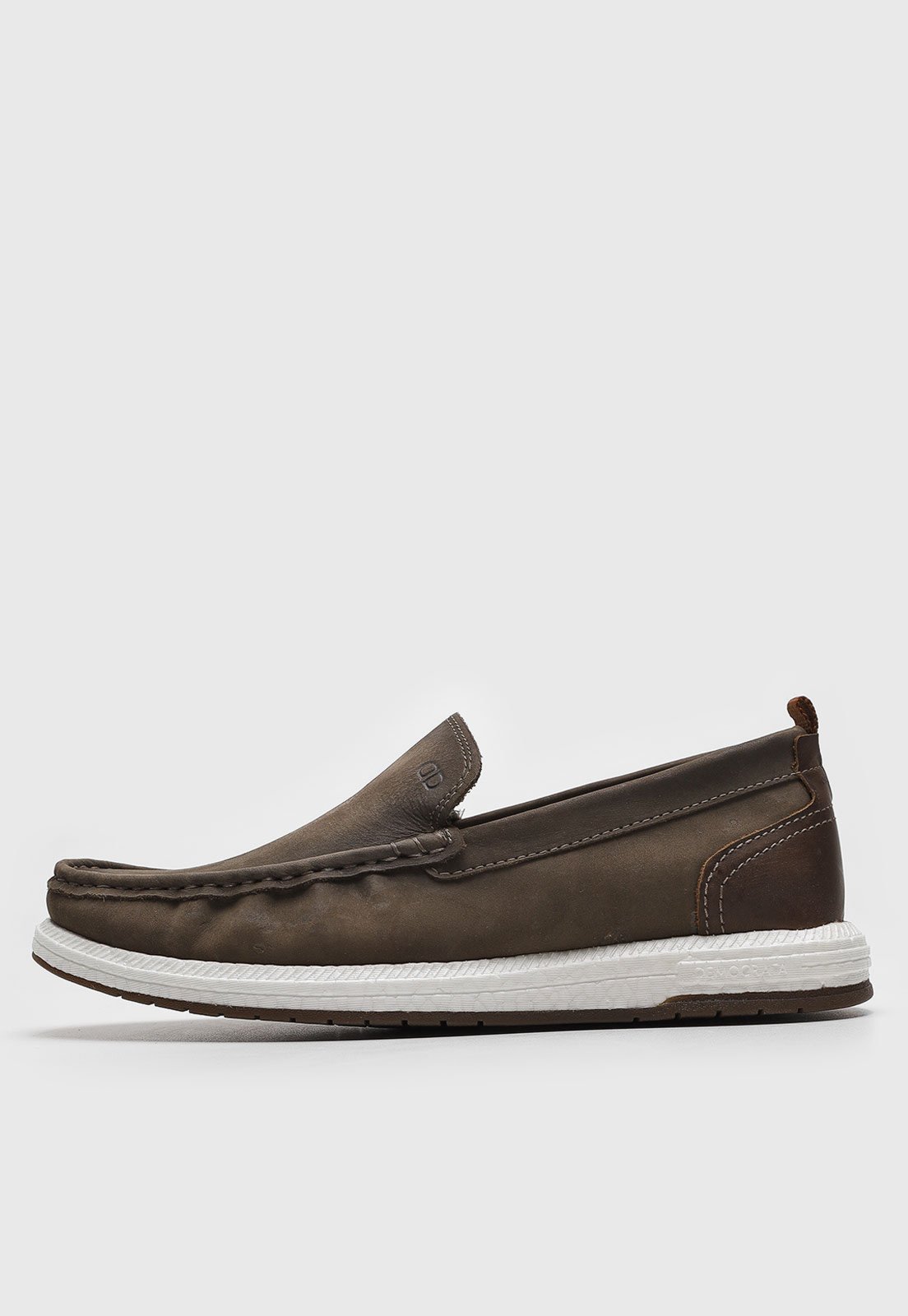 Tênis Slip On Democrata Liso Marrom