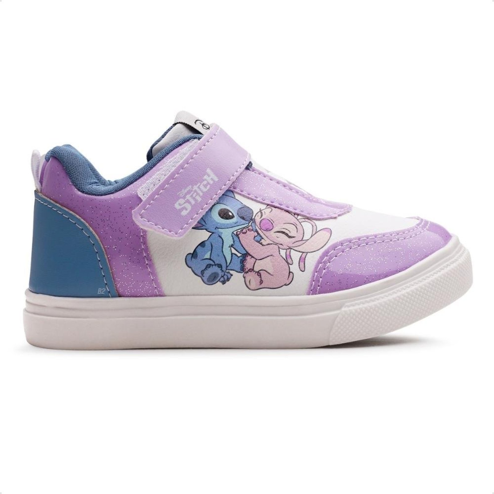 Infantil - Tênis Disney Casual Stitch Calce Fácil Branco