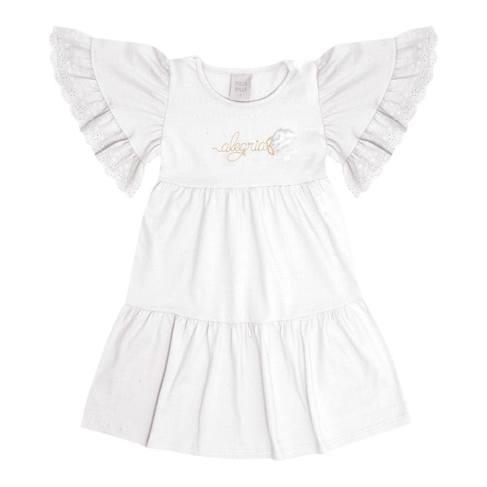Infantil - Vestido Primeiros Passos Menina - Branco - 50614-3