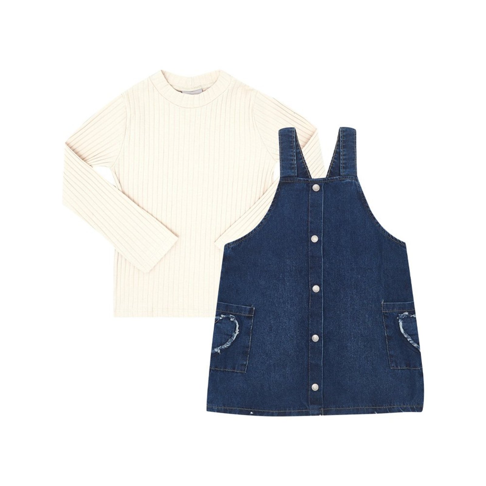 Infantil - Conjunto Primeiros Passos Menina - Off White - 50217-1271 Bege