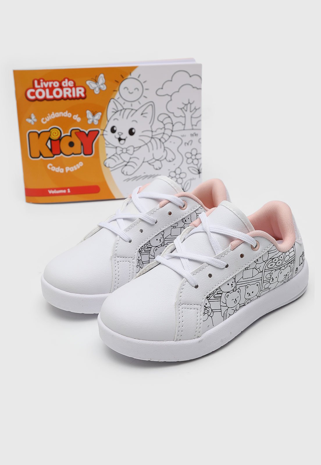 Vista 2 Infantil - Tênis Kidy Good Hype Kidy branco