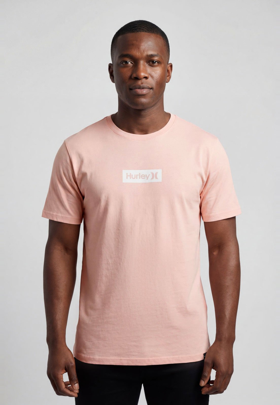 Camiseta Masculina Hurley Silk Calibox Rosa